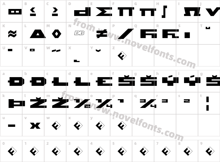 Beekman-SquareRegularExpertCharacter Map