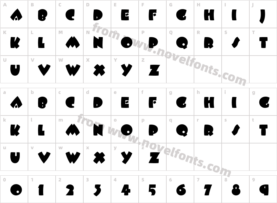 Beesknees ICGCharacter Map