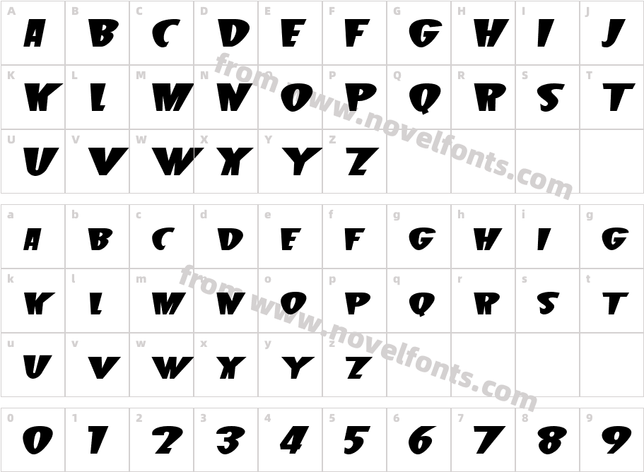 BeetleJCharacter Map