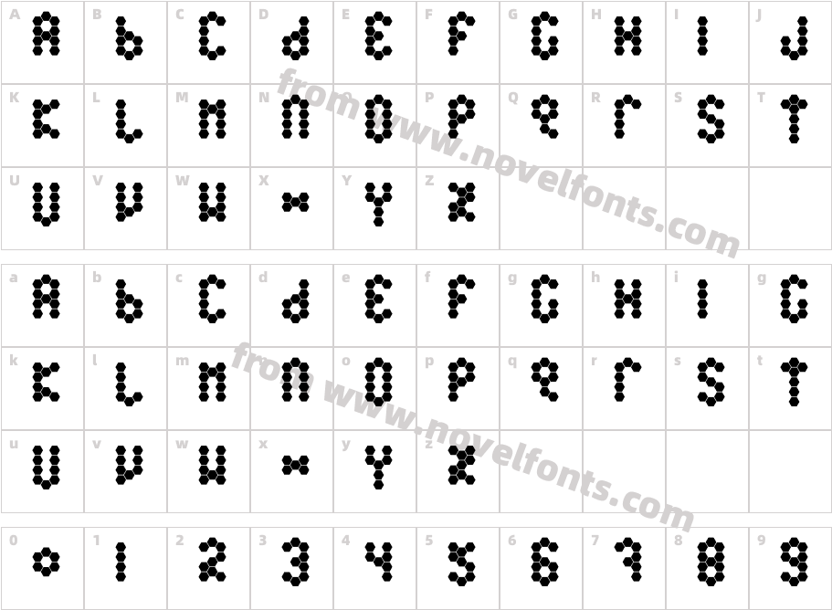 Beetype FilledCharacter Map