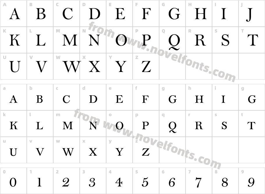 BellExpertBQ-RomanSCCharacter Map