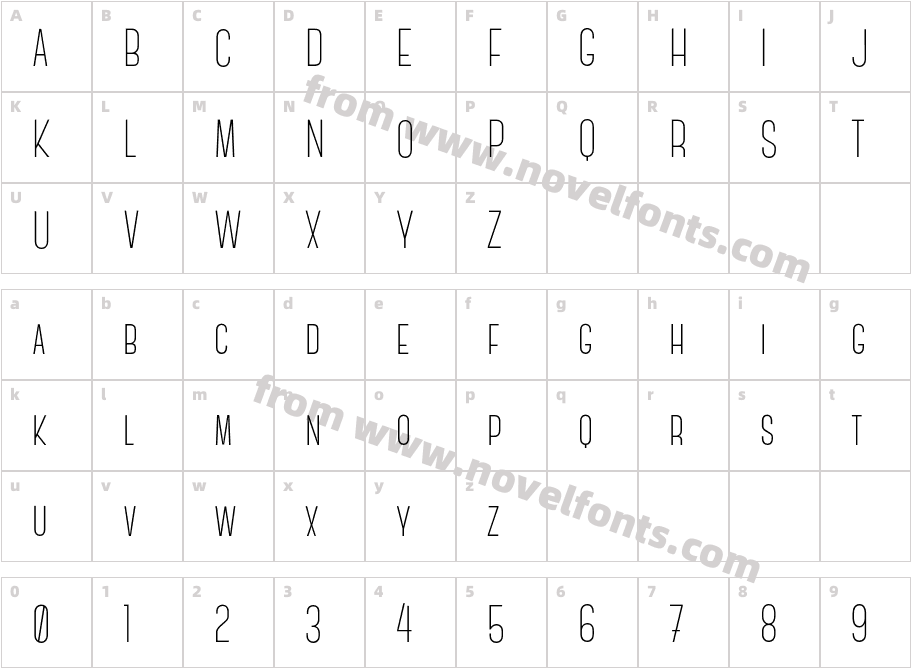 Canter LightCharacter Map