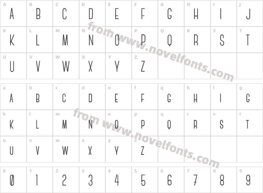 Canter OutlineCharacter Map