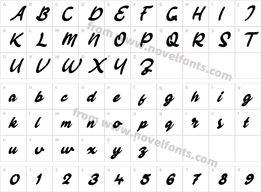 BellgiaRegularCharacter Map