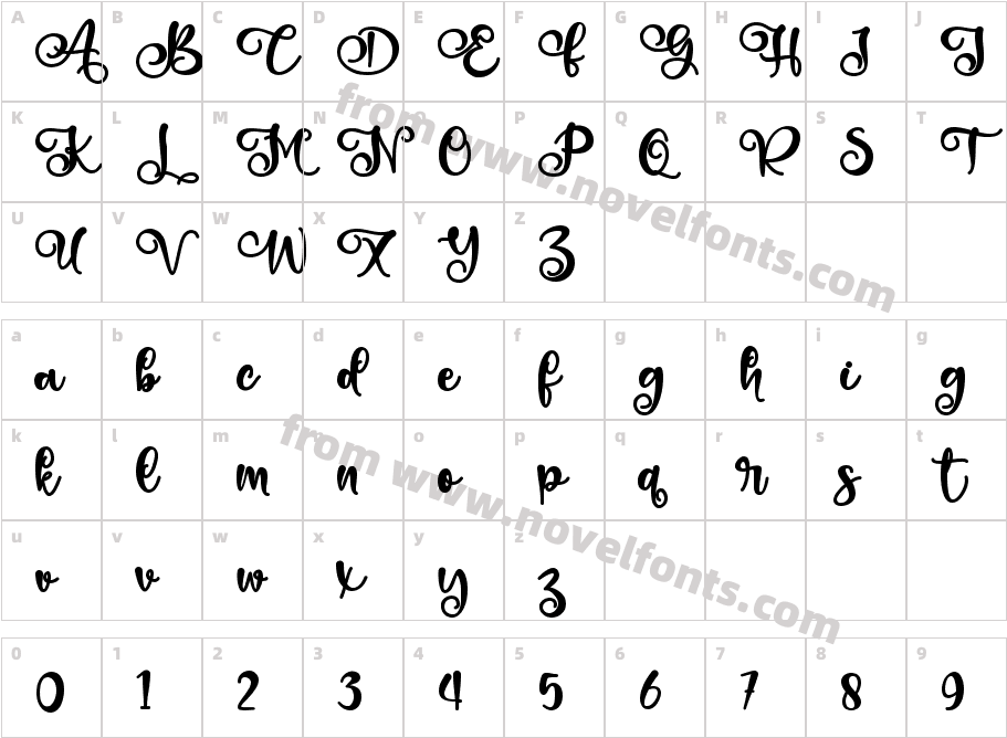 Bellissa - Personal UseCharacter Map