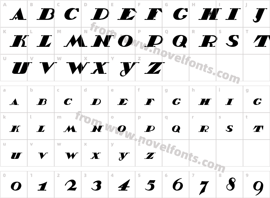 BelukhaCharacter Map