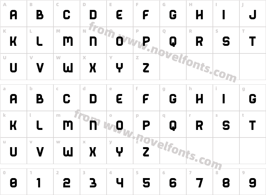 BenderSolidCharacter Map