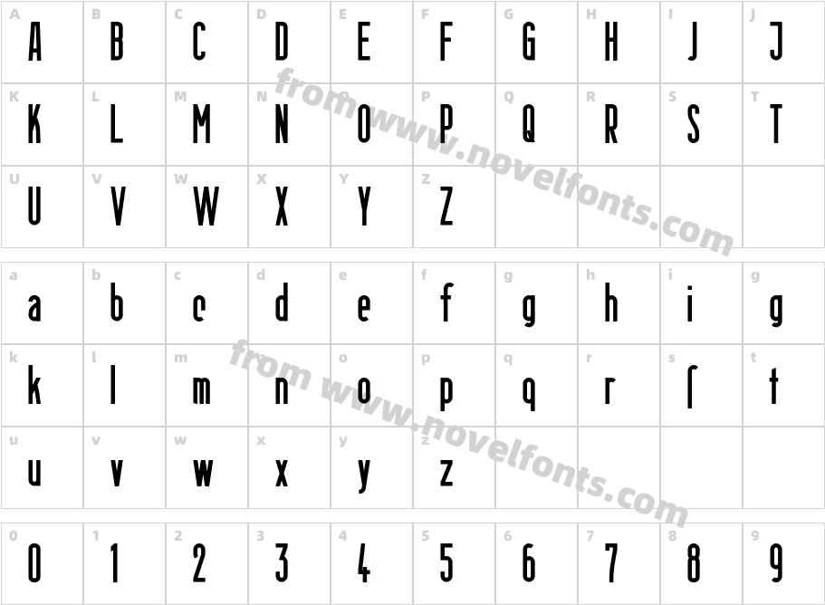 BerlinEmailBoldCharacter Map