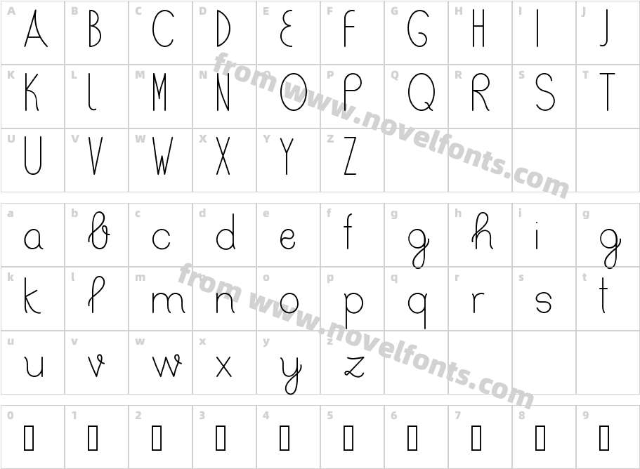 Bertica RegularCharacter Map