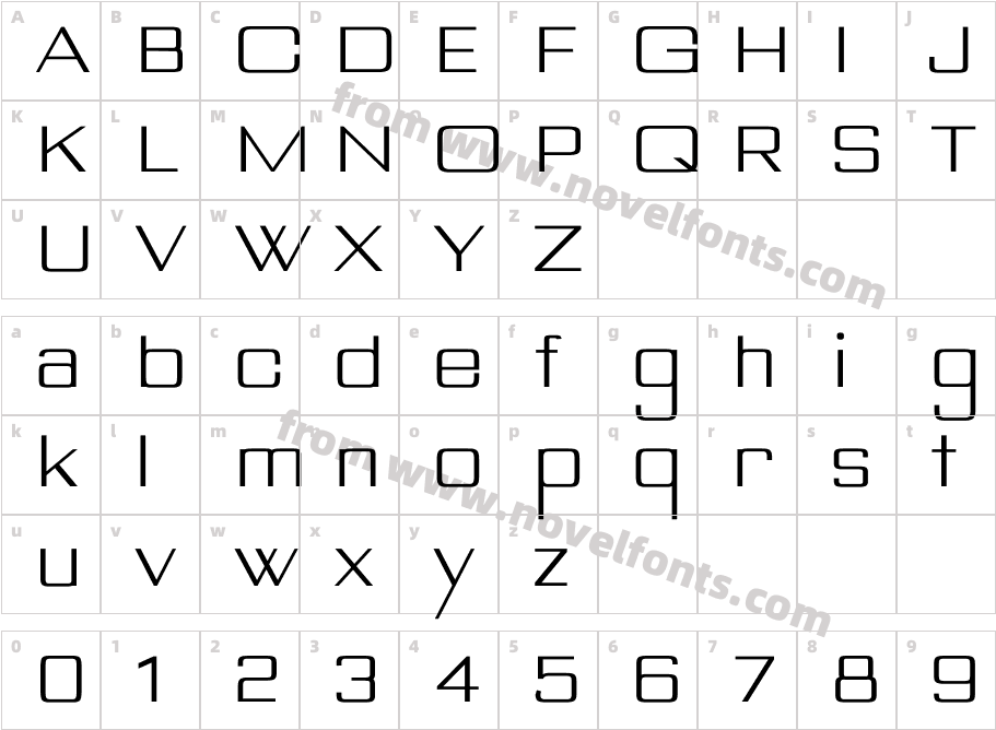 Bespoke LaaDCX2ge-Character Map