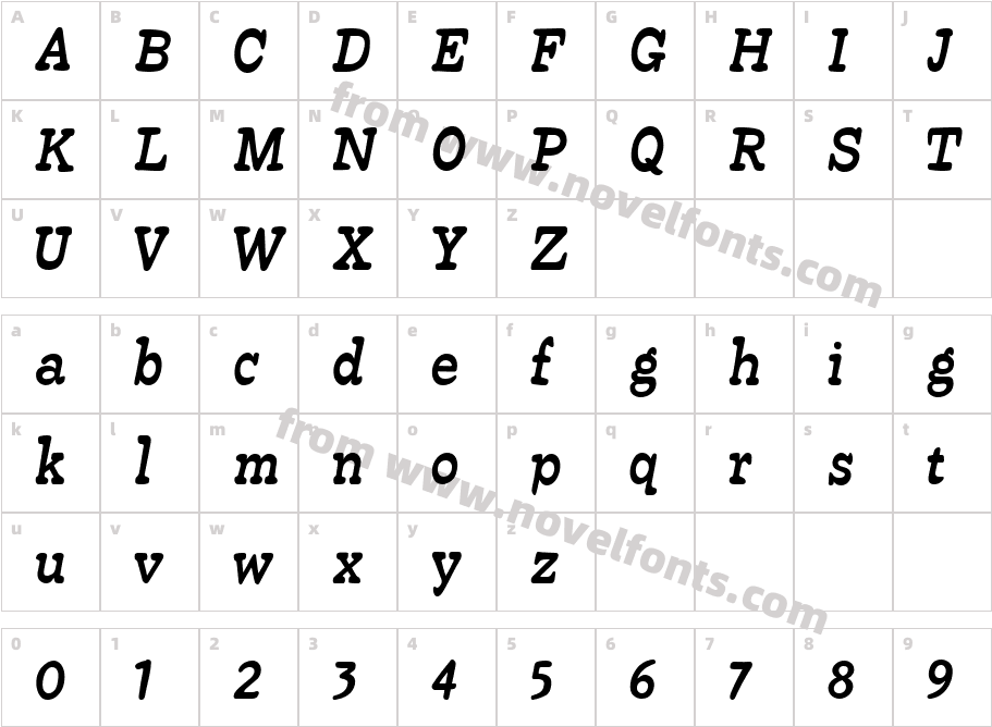 Beta54Character Map