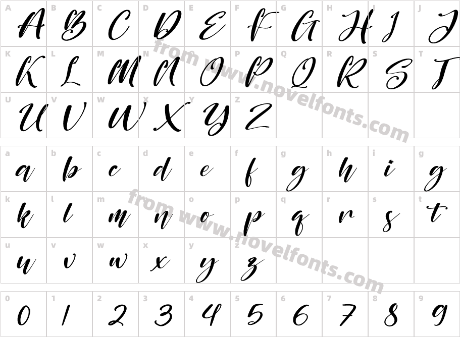 Better Spine ItalicCharacter Map