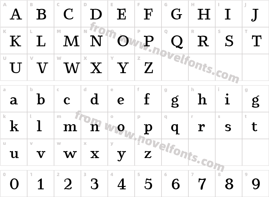 BetterEuroika BoldCharacter Map