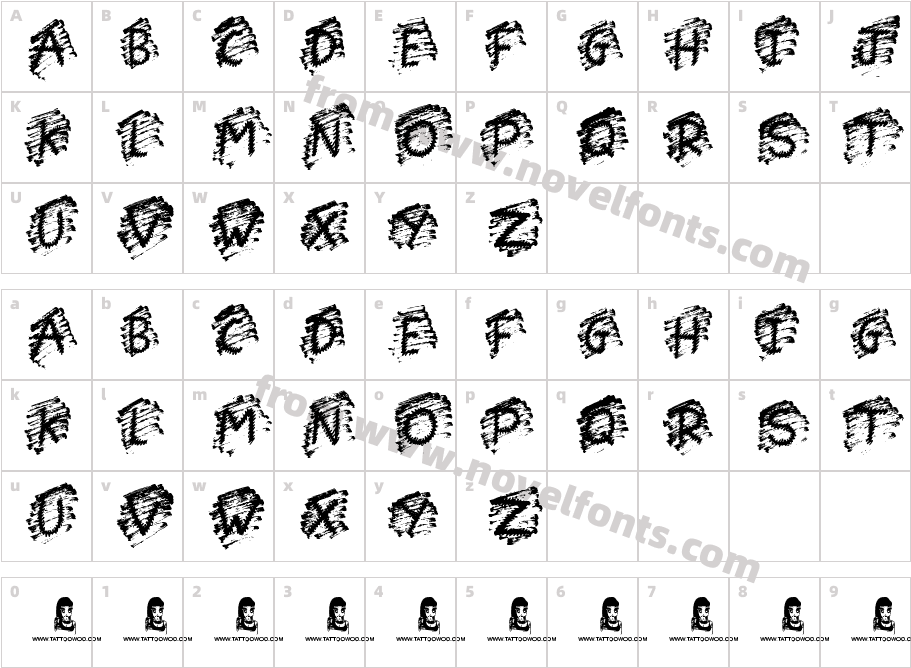 Car WashCharacter Map