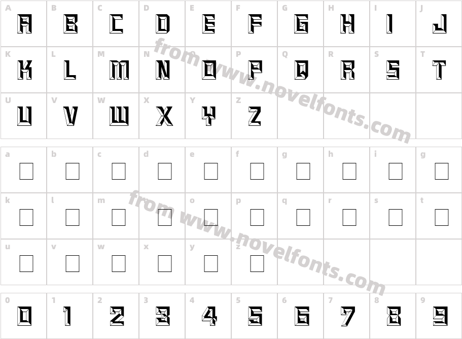 BeveledCharacter Map