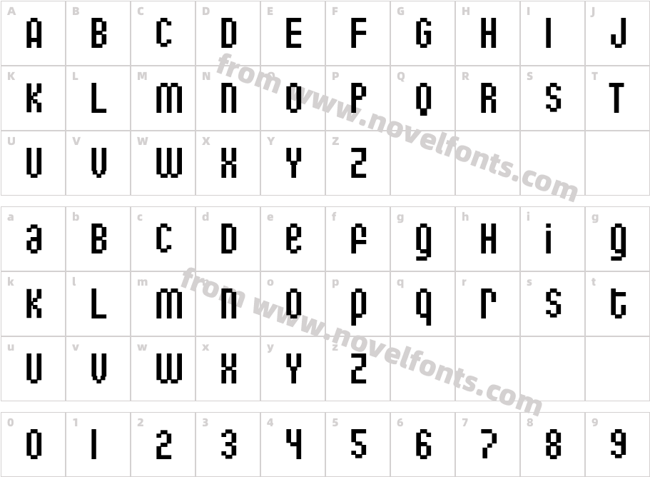 BiTthingCharacter Map