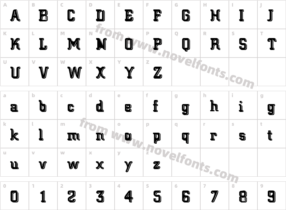 Big BlockoCharacter Map