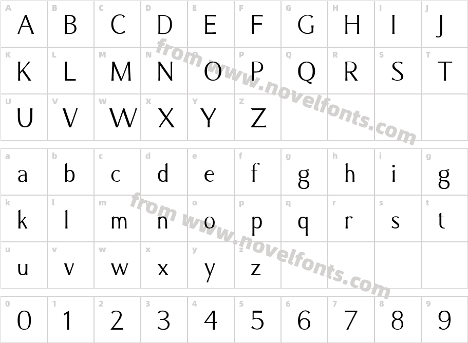 CaramellaCharacter Map