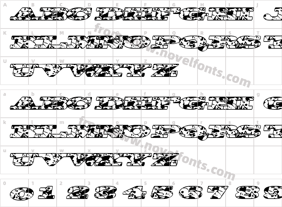 BigSpitCharacter Map