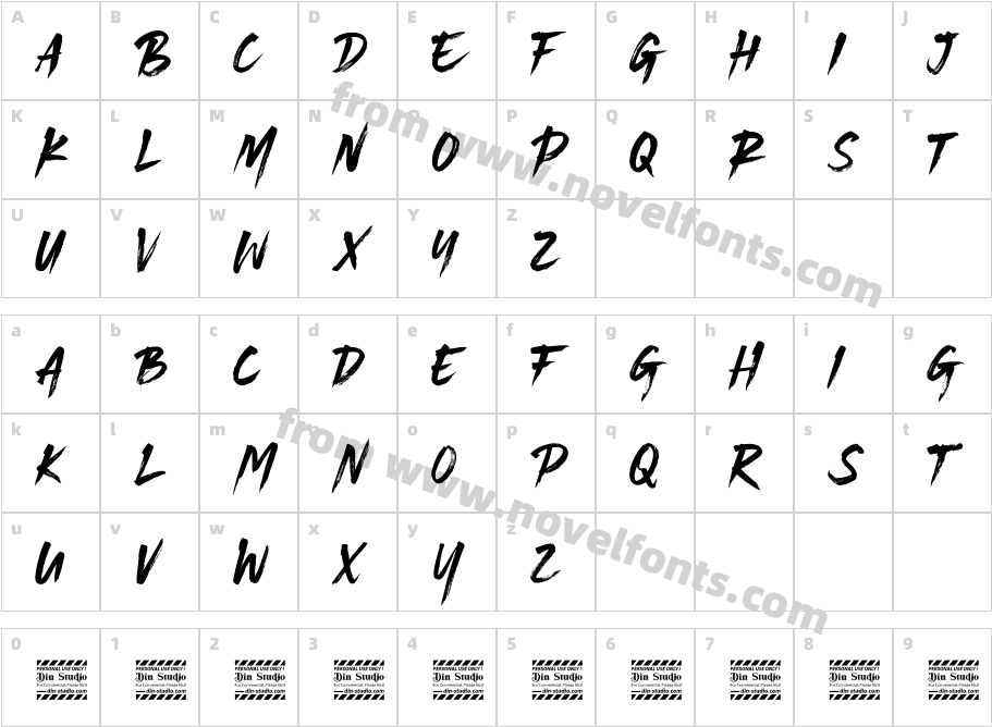 Bigruns Brush personal useCharacter Map