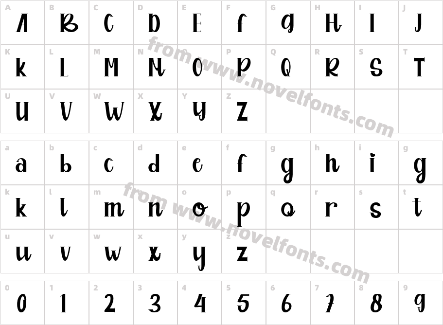 BijackCharacter Map