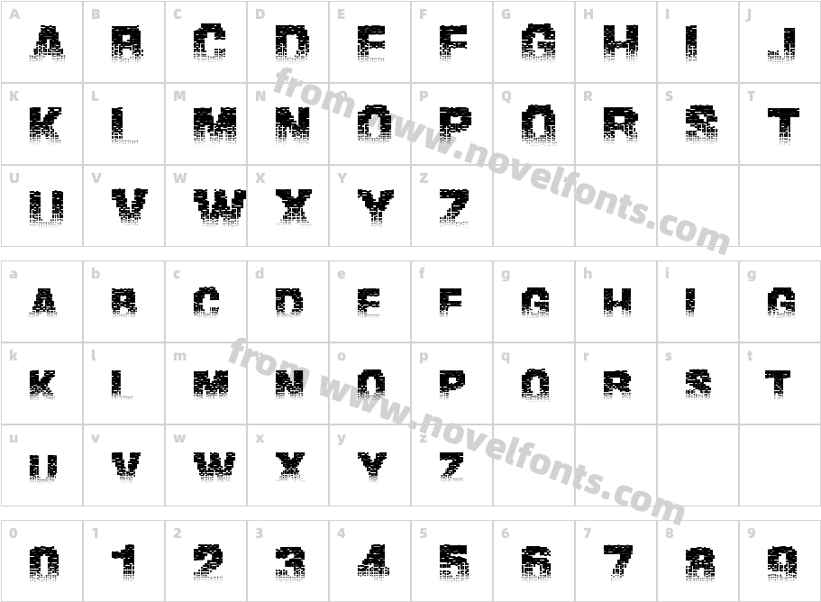 BinaryWatersCharacter Map