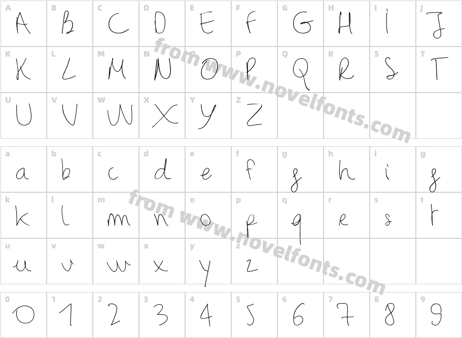 BinetruyScriptCharacter Map