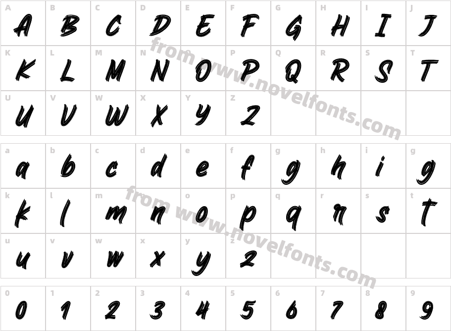 Bingo RekyCharacter Map