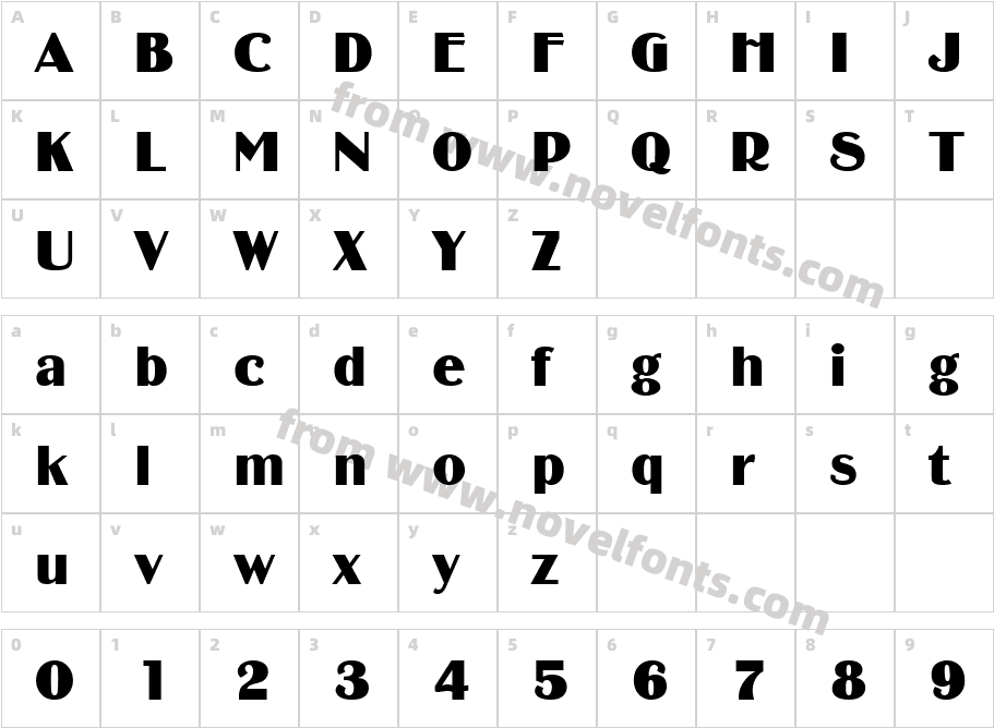 BinnerDCharacter Map