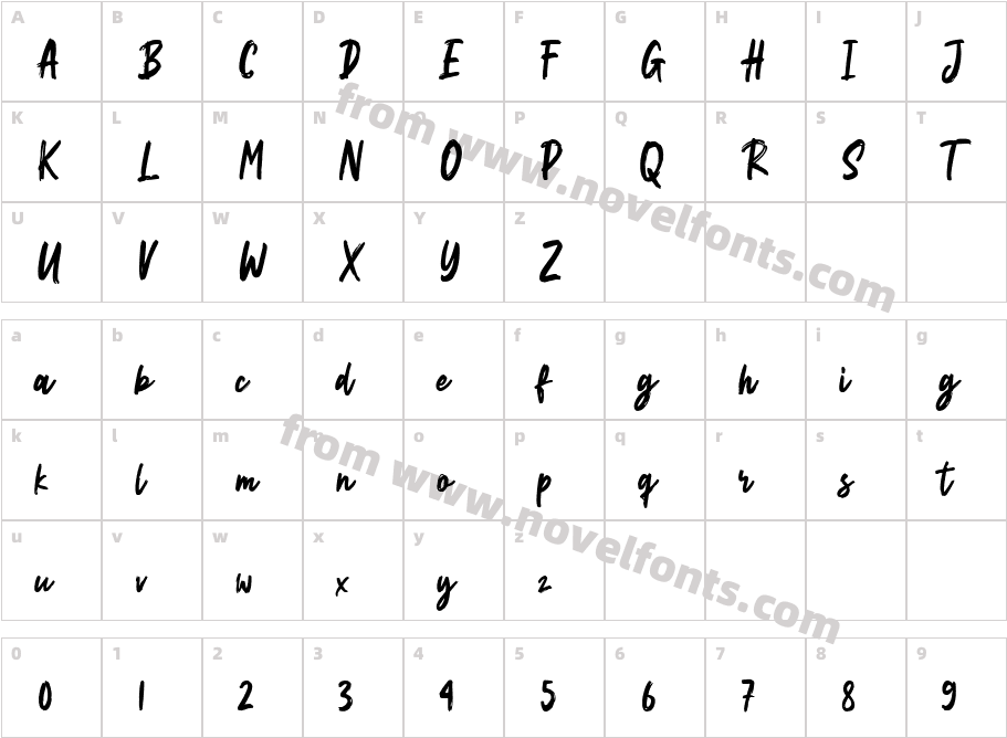 BinttonCharacter Map