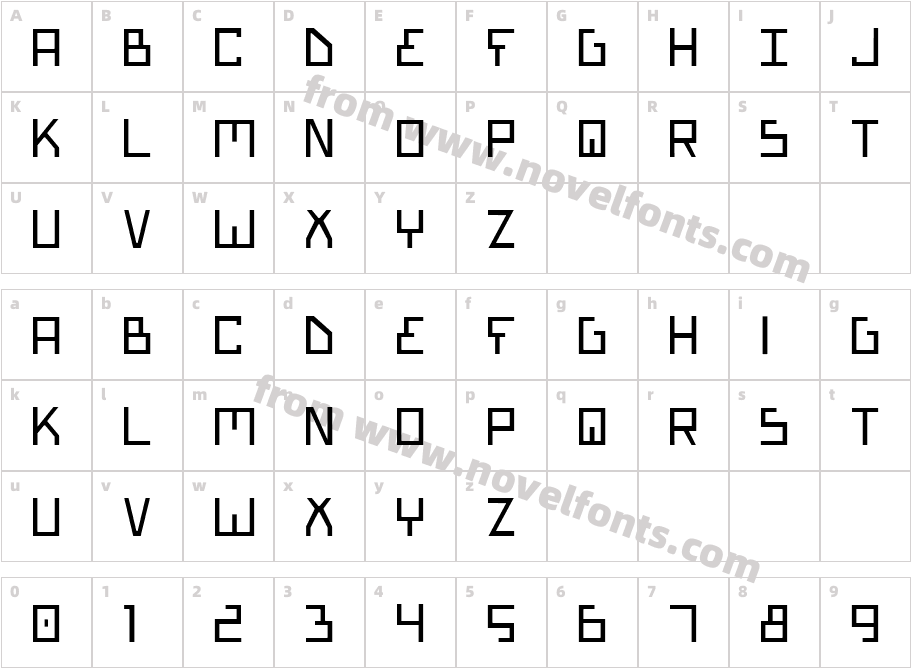 Bionic Type LightCharacter Map