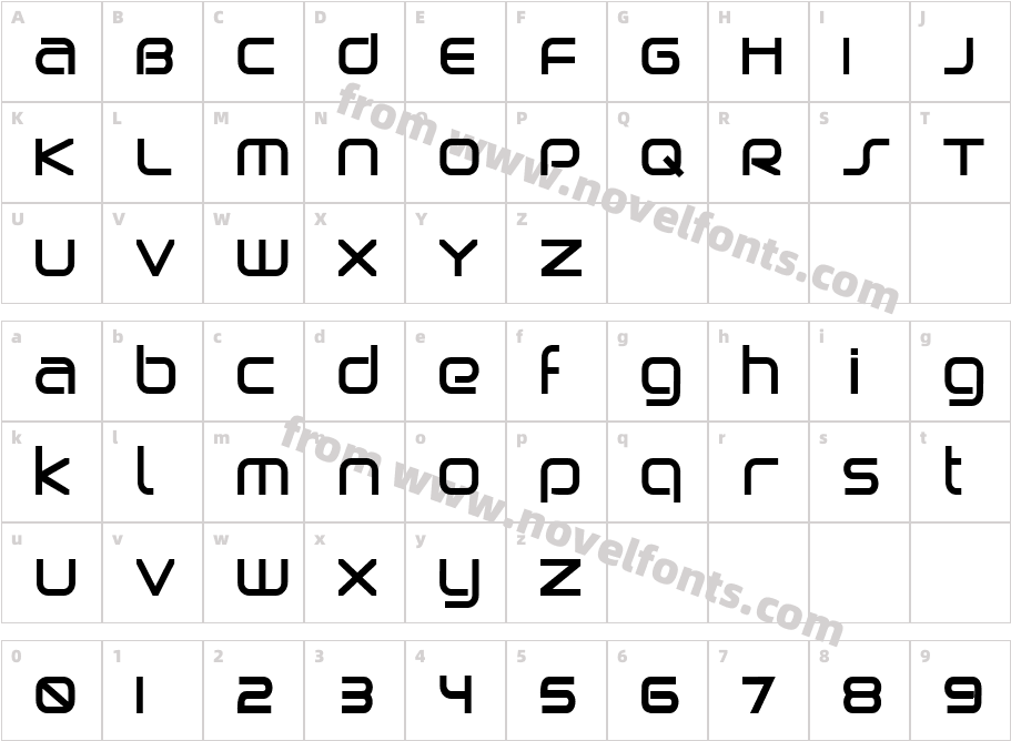 Birdman BoldCharacter Map