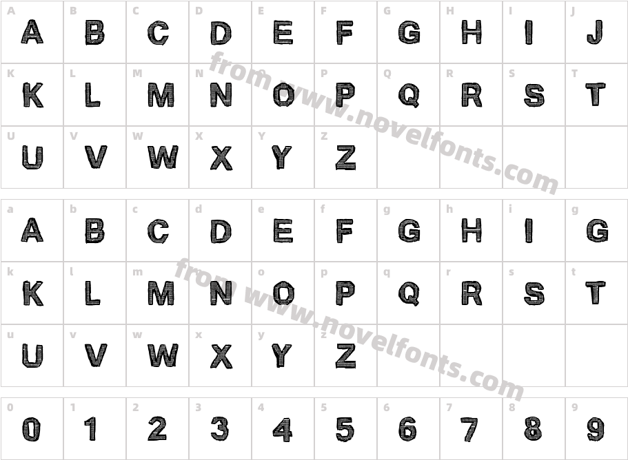 Cardinale 370Character Map