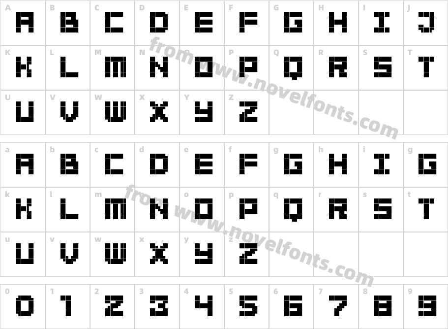 BitBoldCharacter Map