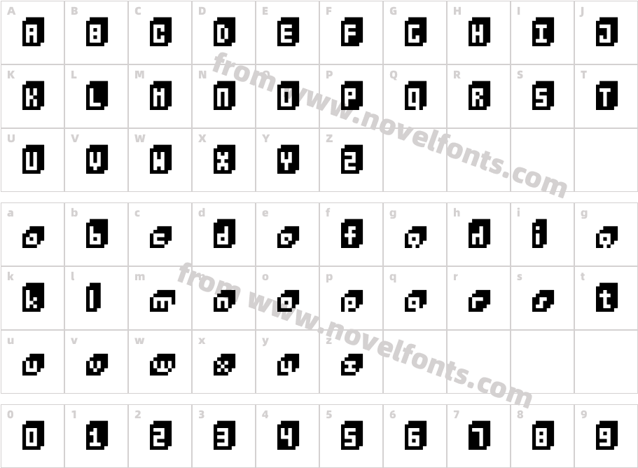 BitCubeCharacter Map