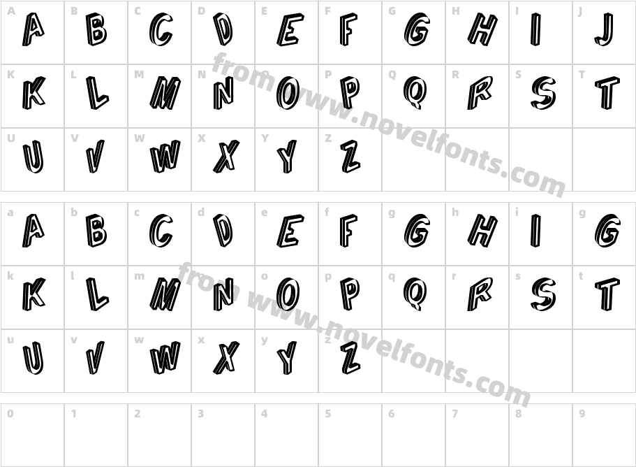 Cargante tfbCharacter Map