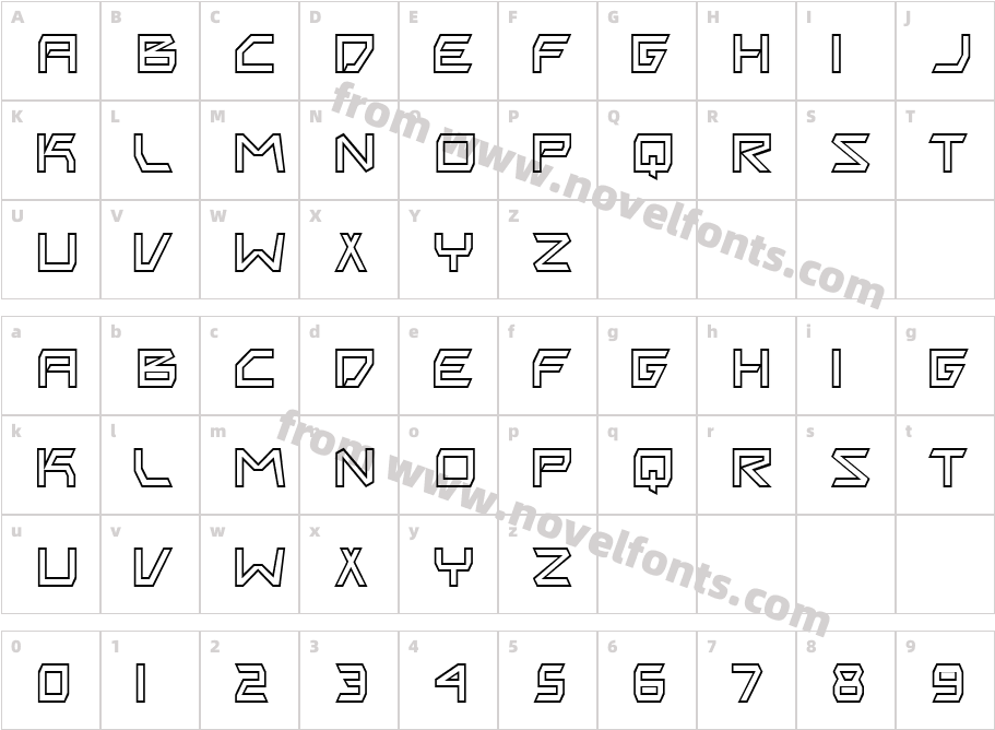 Biting My Nails OutlineCharacter Map