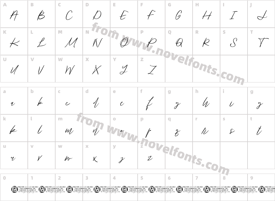 BjornssonSignature-RegularCharacter Map