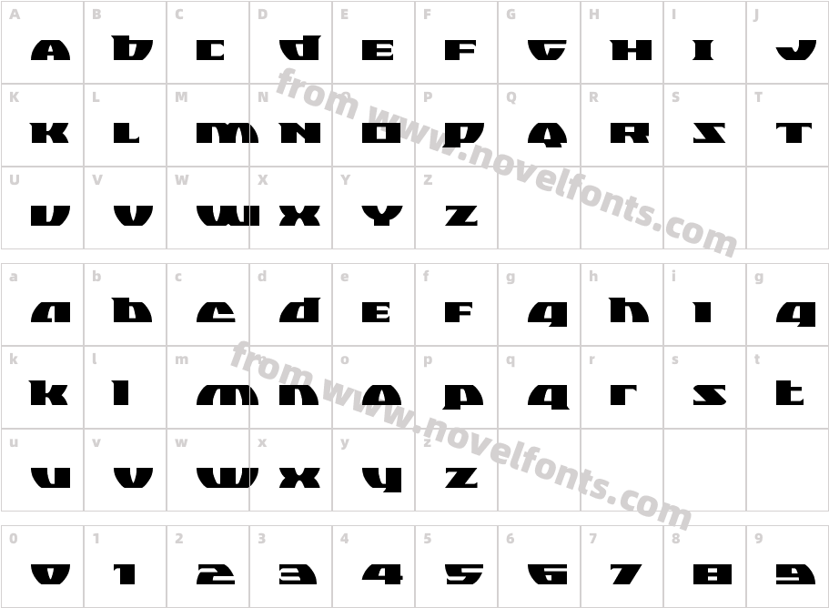 Black Bishop ExpandedCharacter Map