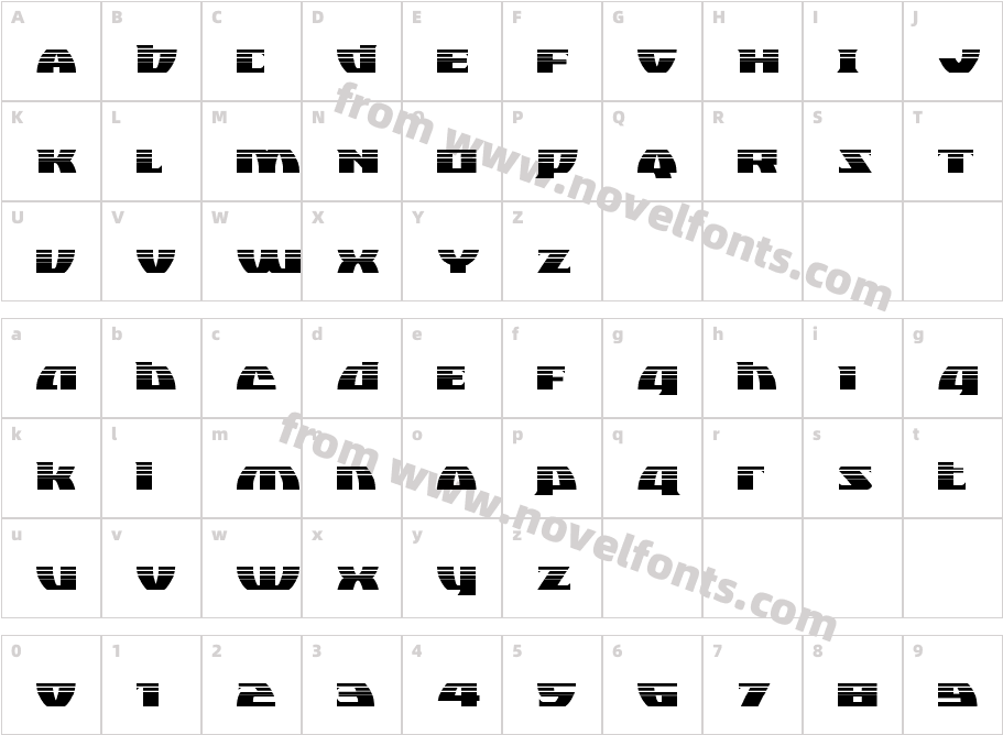 Black Bishop HalftoneCharacter Map