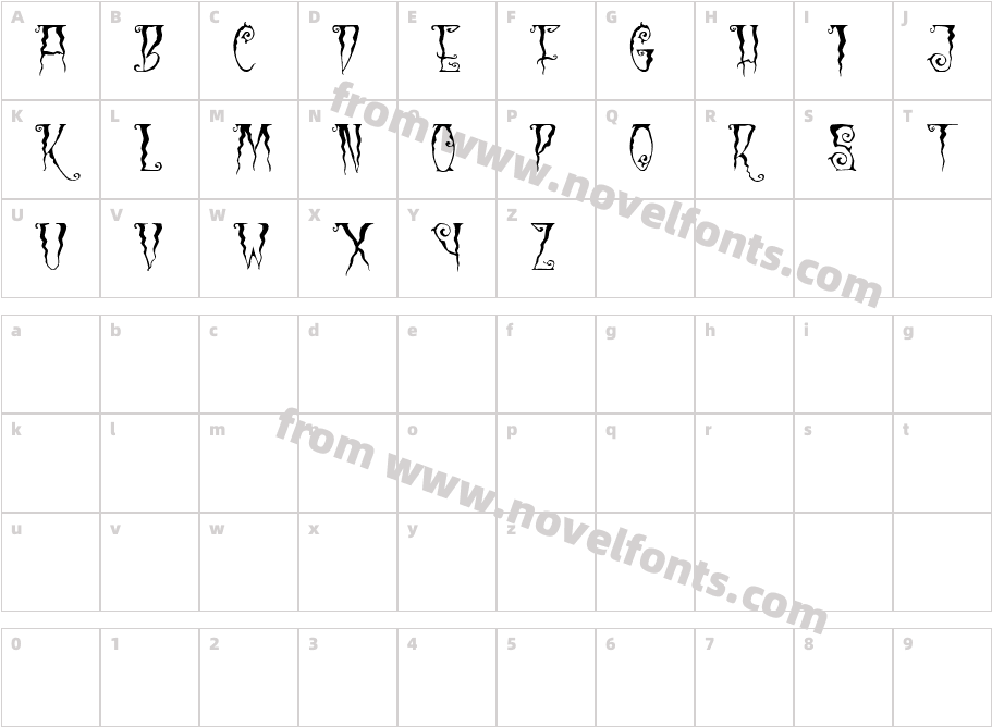 Black CowCharacter Map