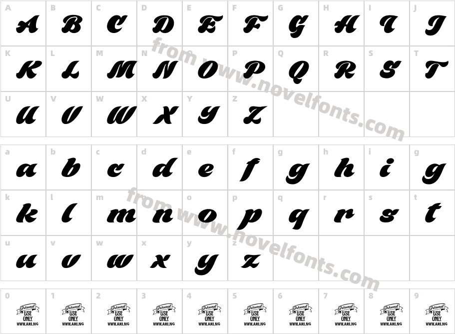 Black Fox Personal Use OnlyCharacter Map