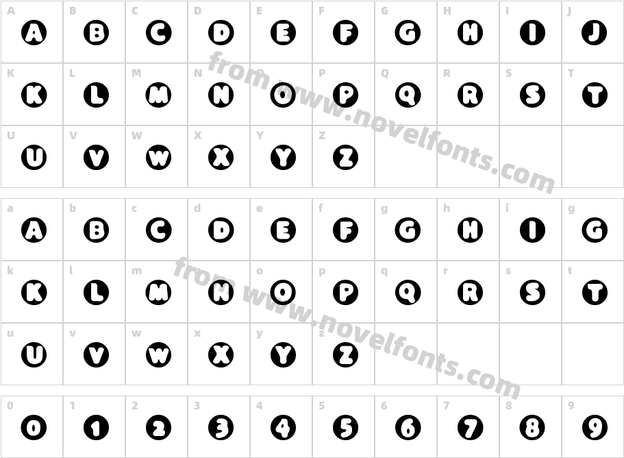 Black HoleCharacter Map