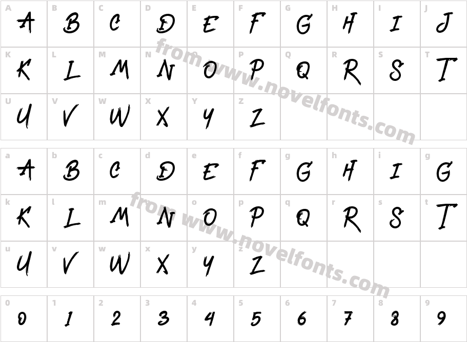 Black Manta Brush- Personal UseCharacter Map