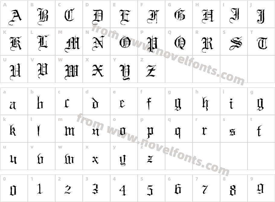 Black NightCharacter Map