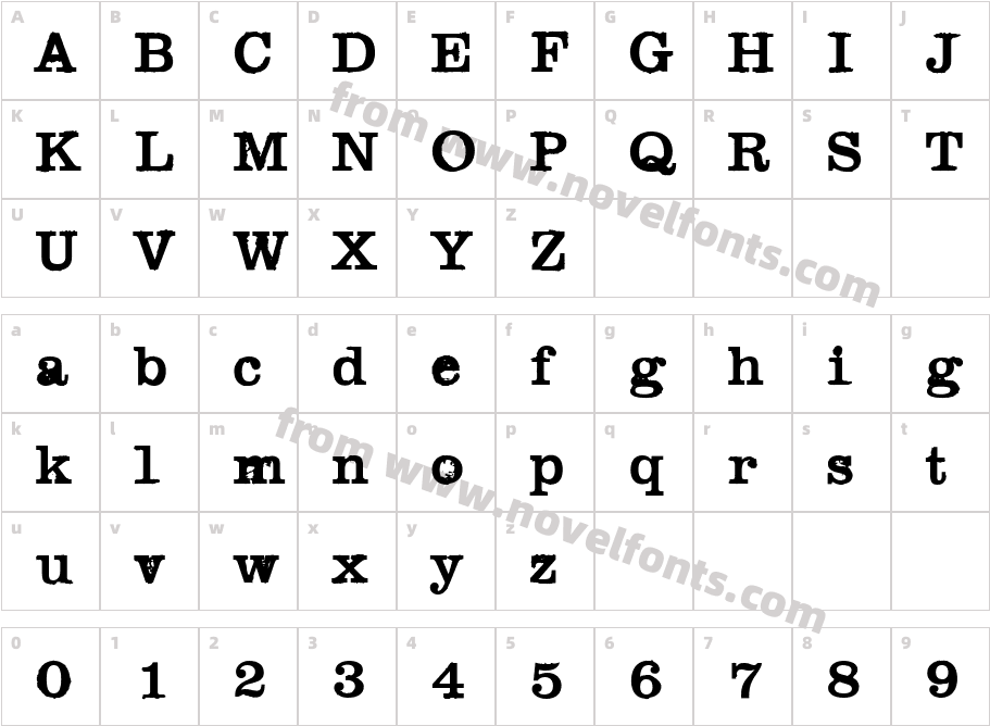 Black WidowCharacter Map