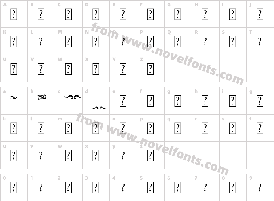 BlackWineOrnamentCharacter Map