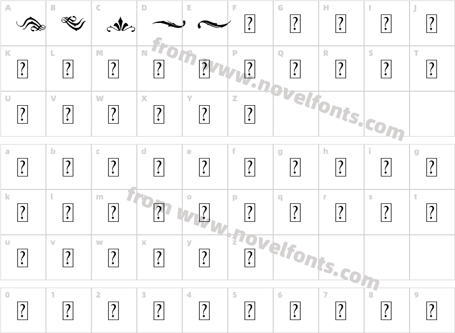 Blackblade OrnamentCharacter Map