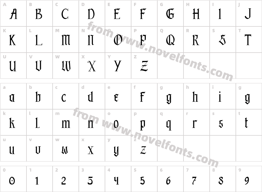 BlackbookCharacter Map