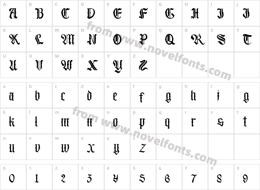 BlackburrCharacter Map